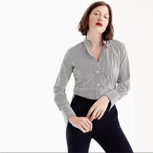 J. Crew Stretch Tailored Perfect Bodysuit Striped- Like new! -Size 6